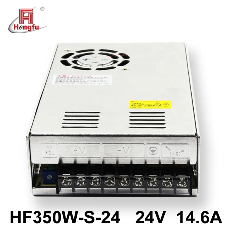 24V 14.6A Hengfu HF350W-S-24 SMPS single output AC DC switching power supply