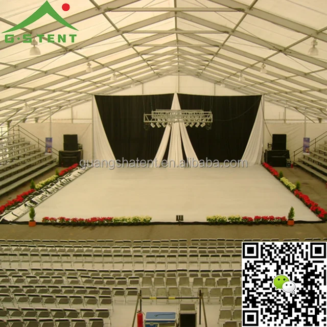 GSL-15 палатки с прозрачным пролетом 15x35 м для церкви на открытом воздухе 500 мест торговли бизнеса