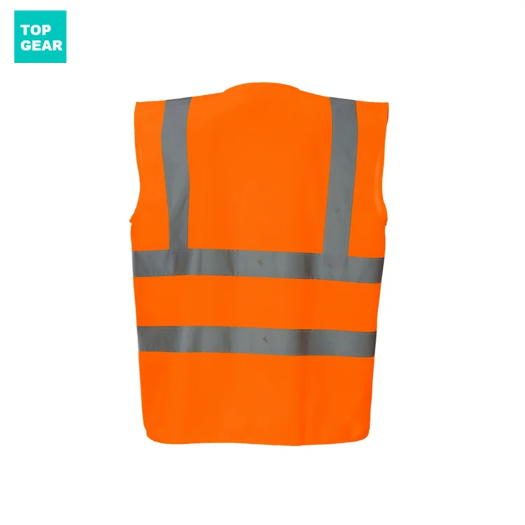 Topgear customized hi vis workwear vest safety jacket reflective vest