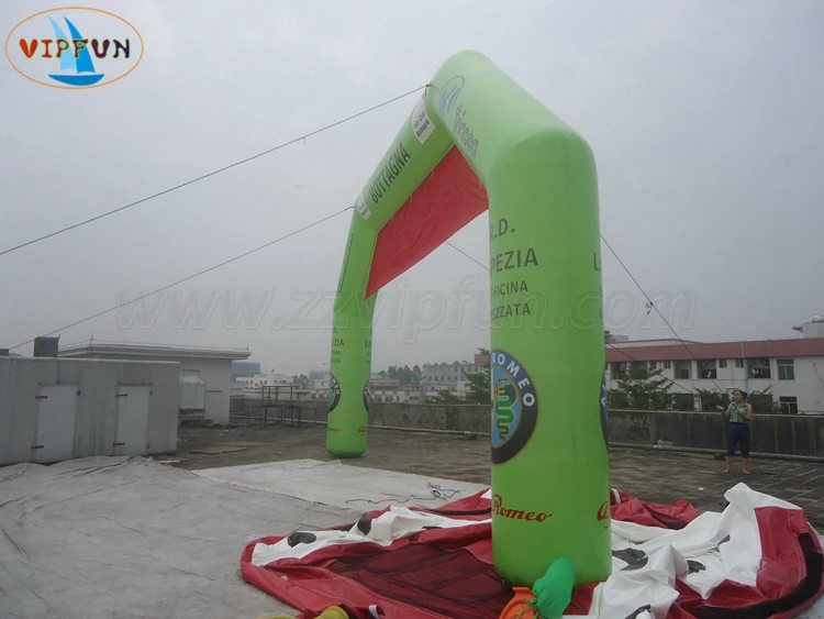 Wholesale inflatable advertising start arch, inflatable race arch 10m