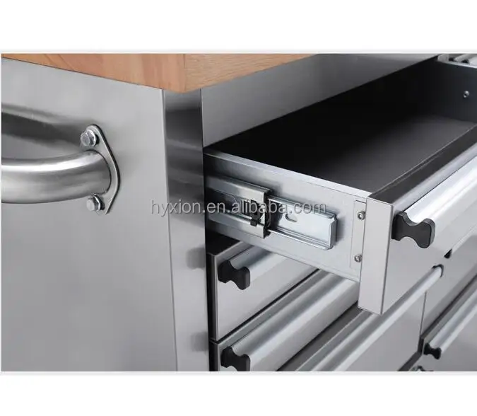 72 ящик для инструментов из нержавеющей стали с деревянной крышкой