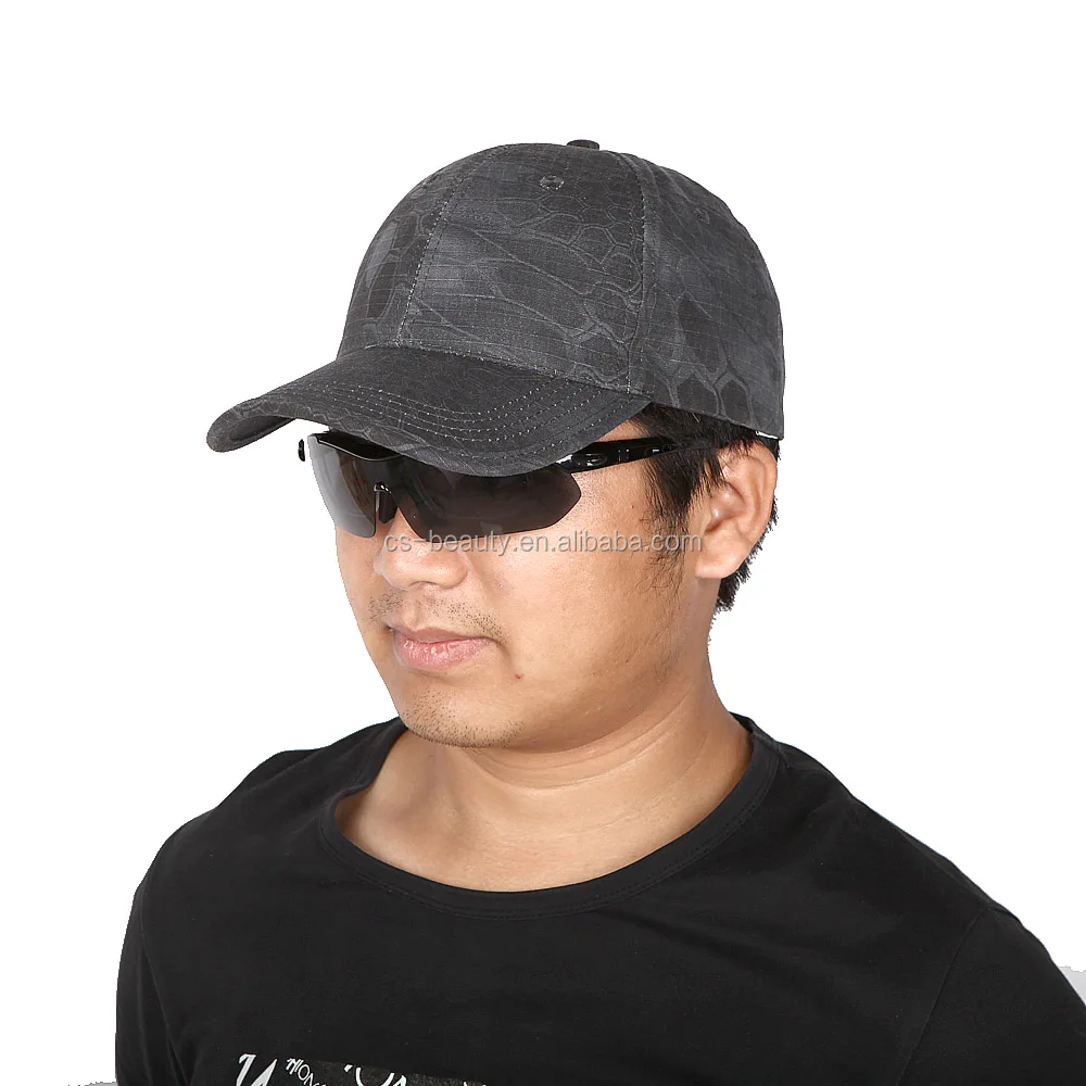 Kryptek Typhon Camouflage Hunting Sun Hat / Mandrake Camo Hiking Travel Caps / 6 Panel Army Military Baseball Cap