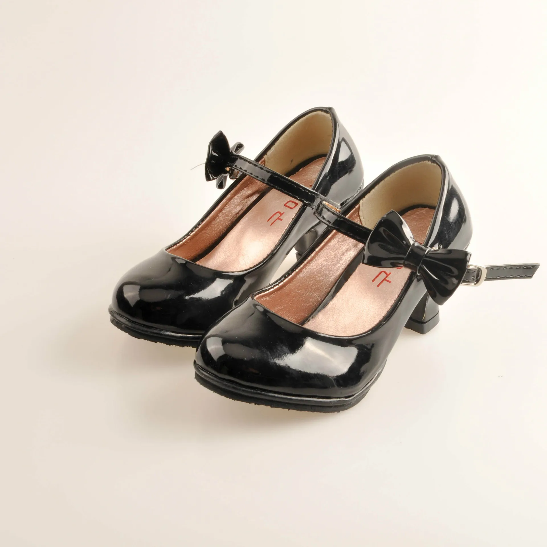 Размер 26-35, Лидер продаж, однотонная Детская Классическая обувь из искусственной кожи с бантом для девочек