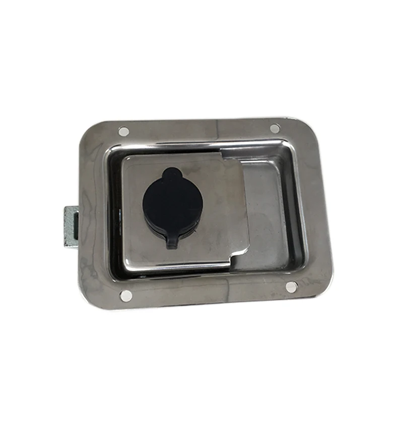 304 Stainless Steel Trailer Tool Box Door Lock Flush Recessed Paddle Lock Slam Latch For Truck
