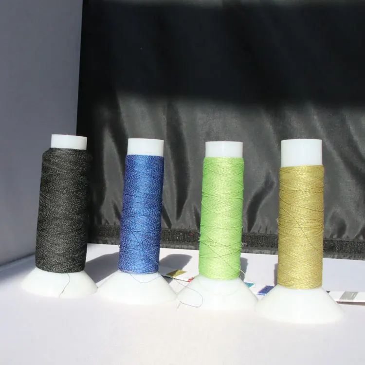 Good Quality Eco-friendly 120D Polyester Embroider Weaving Yarn Sewing Reflective Thread Color Lines
