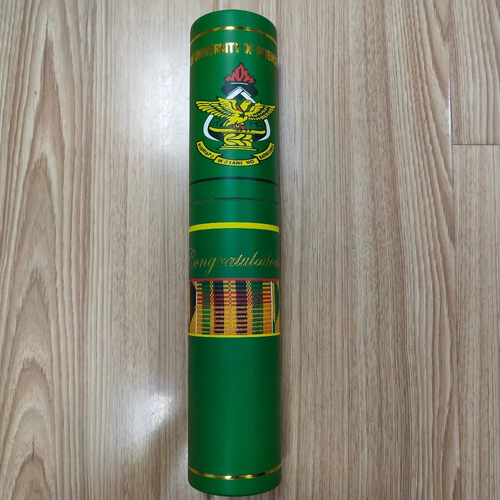 New design custom paper tube diploma graduation certificate scroll holder