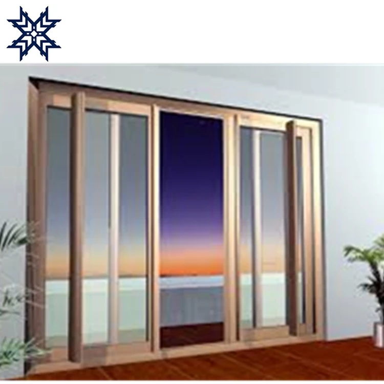 FRP PU polyurethane fiberglass sound proof double glass sliding door