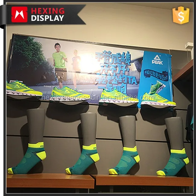 Hot Selling FRP Sports Female Foot Mannequin With Magnet Stand