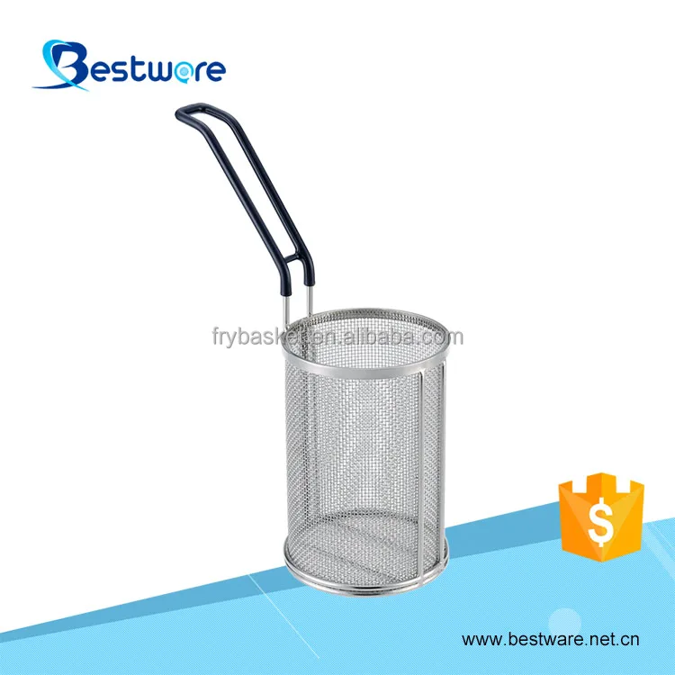 High Quality Stainless Steel Cylindrical Cooker Commercial Pasta Basket For Kitchen