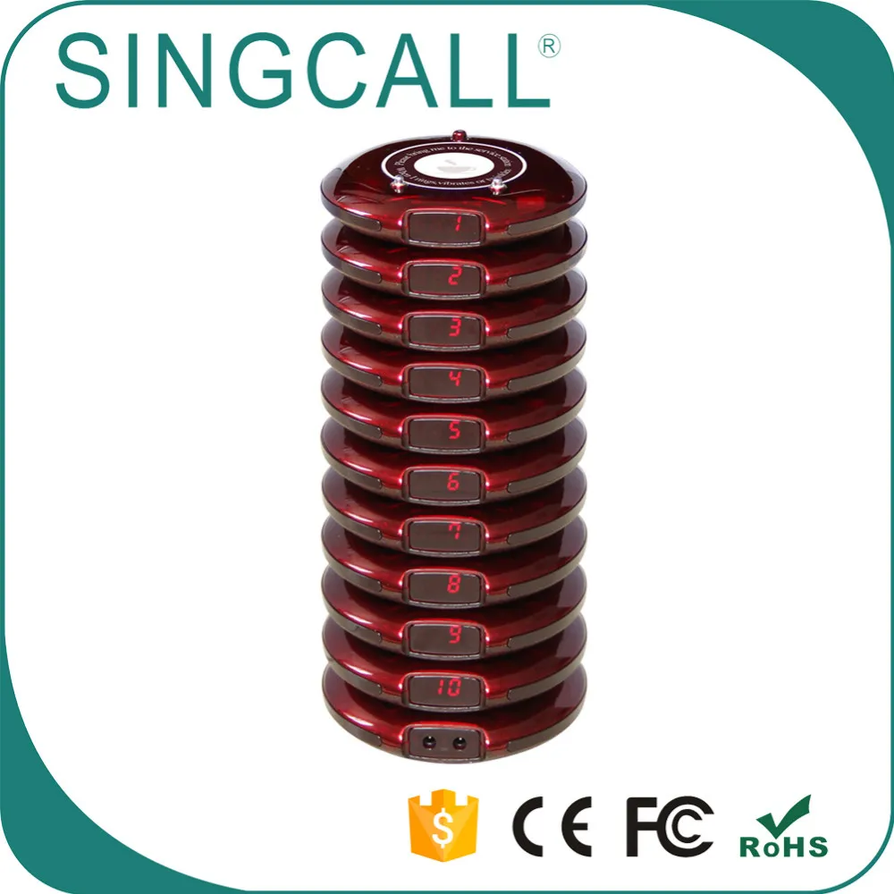  Система очереди для ресторанов SINGCALL беспроводная пейджерная система