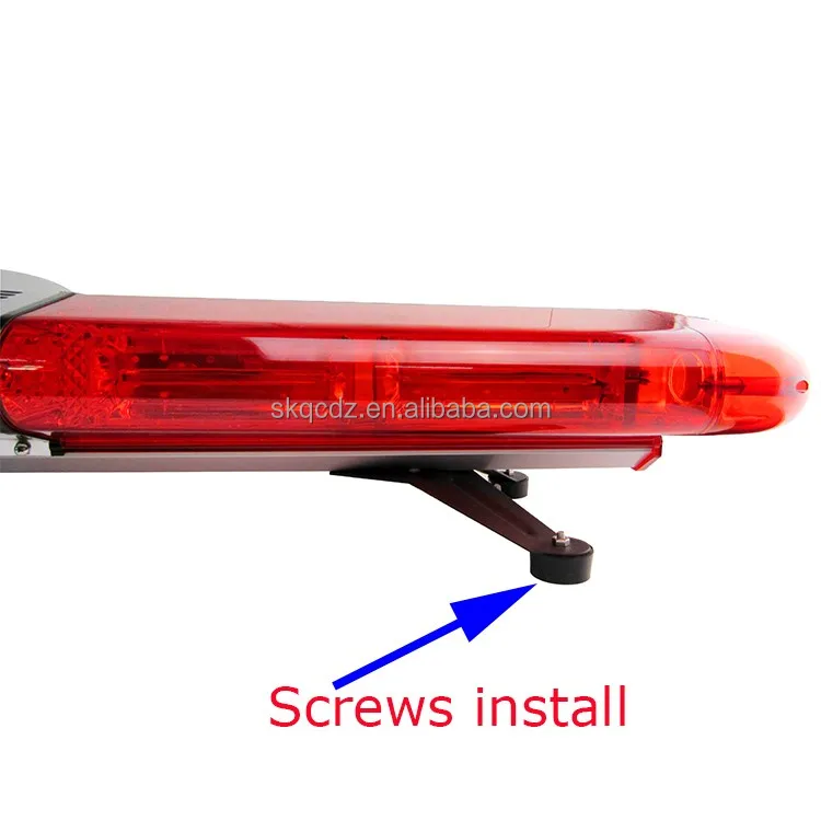 2017 220W 12-24V red blue emergency COB led strobe light bar for rescue vehicles
