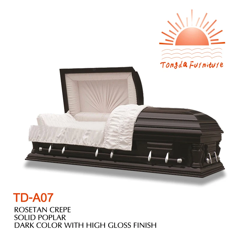 TD-A07 оптовая гроб Китай деревянный ларец производителей по лучшей цене
