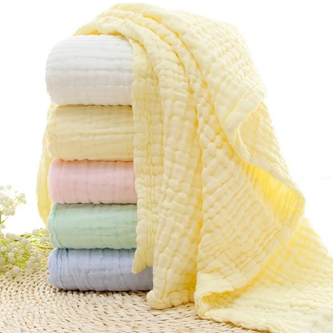 
China supplier cloth 6 layer cotton baby muslin swaddle blanket 