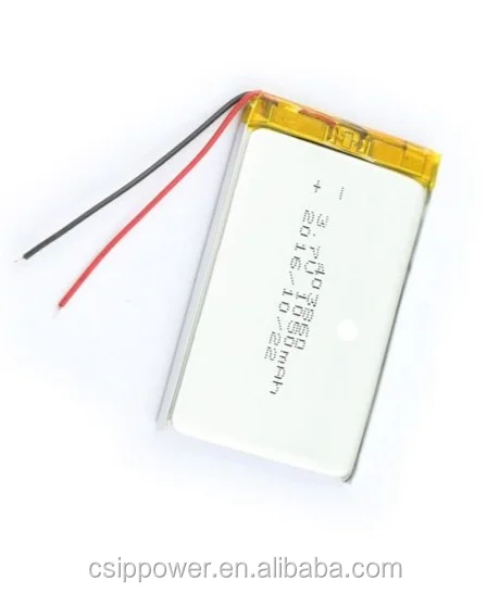 Lithium Ion Polymer Battery Rechargeable Lipo Battery Pack Silver Shenzhen 403860 1050mah 3.7V ROHS Support More Than 500 Times