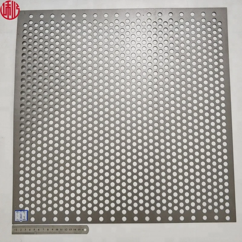  0 5 мм отверстие малоуглеродистой стали перфорированные Sheet-1.09mm Pitch-0.5mm