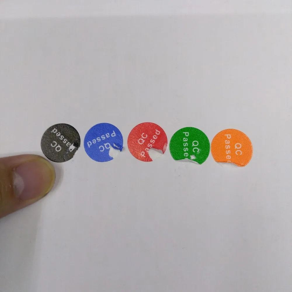 Cheapest Custom Size Mini Sticker QC Adhesive Letters Stickers