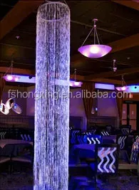 LED lighting pillar walkway pillar /wedding fiber pillar manufacturer