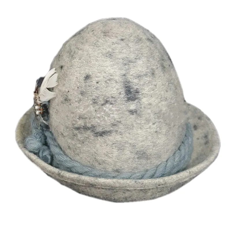 Wholesale grey Oktoberfest bavarian german hats alpine germany hat