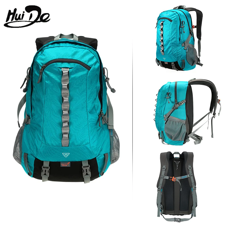 Назад воздухопроницаемость Водонепроницаемость 40L открытый спортивный рюкзак с дождевой крышкой