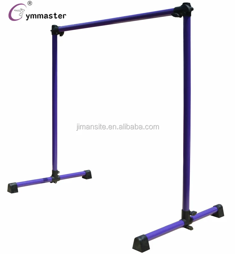 Powder coated gymnastic portable ballet barre dance height adjustable bar for home club trainingtraining