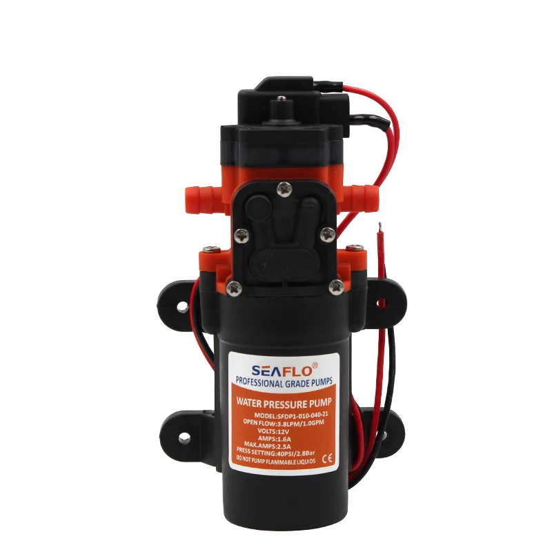 
21 Series DC Diaphragm Pump Marine RV Bathroom 12V/24V 2.0-4.3LPM 17-80PSI 