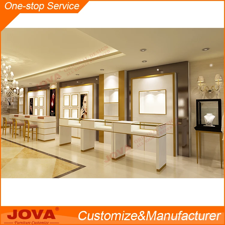 Elegant Jewelry Shop Display Counter Design Images