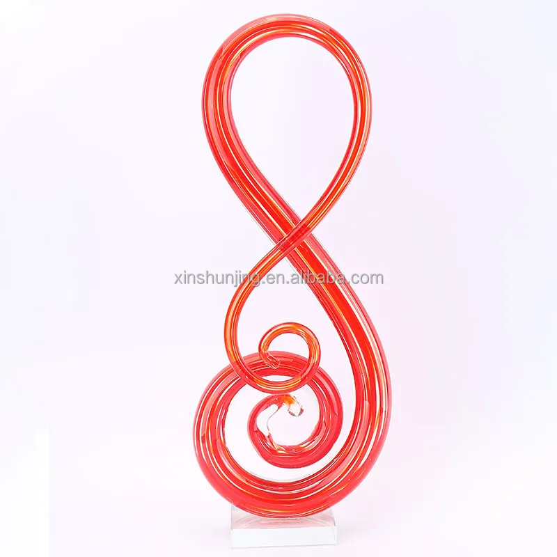
Hand blown home decor ART shape glass art crafts 