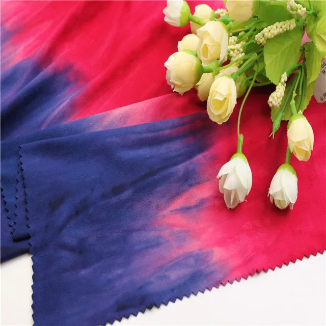 Новый дизайн, горячая Распродажа, высокое качество, галстук-крашеный, dty brush, одинарная трикотажная ткань yummy для платья-футболки