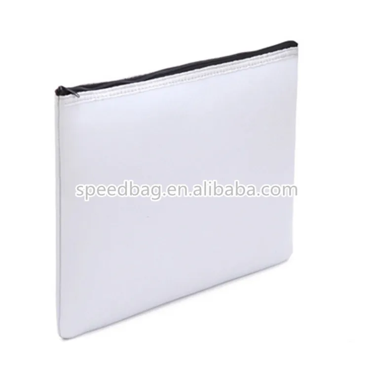 plain Neoprene cosmetic bag women zipper makeup pouch Factory custom