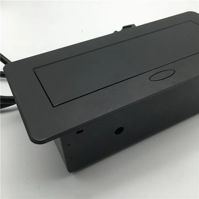 JX-S267F Zinc Alloy multifunction office Pop Up Table Desk Power Desktop Socket