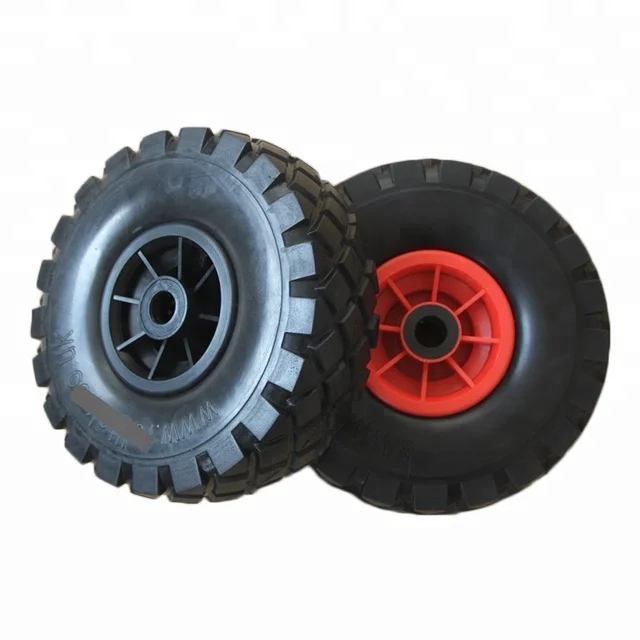 
4.10/3.50-4 China Manufacturer PU Foam Wheel Barrow Airless Tire For Sale 