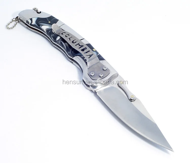 outdoor assistant Stainless steel 420 or 440 survival clasp knife