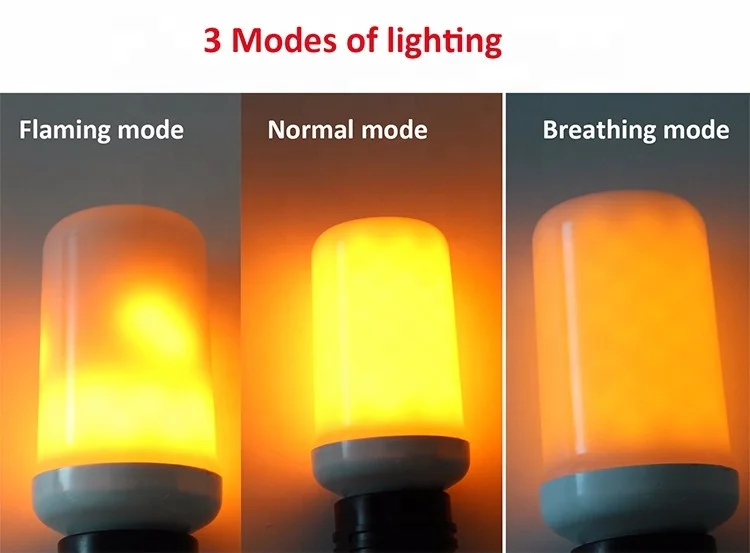 Hot Simulated decoration light E27 B22 E14 4w 7w  LED Flickering Flame+White Bulb