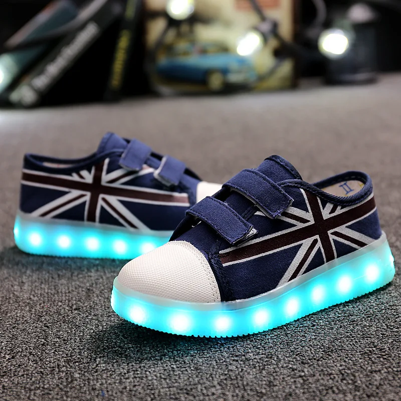Canvas Upper Customized Led Shoes