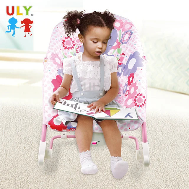 2019 High quality infant lazy sleeping musical and vibrating baby rocking chair
