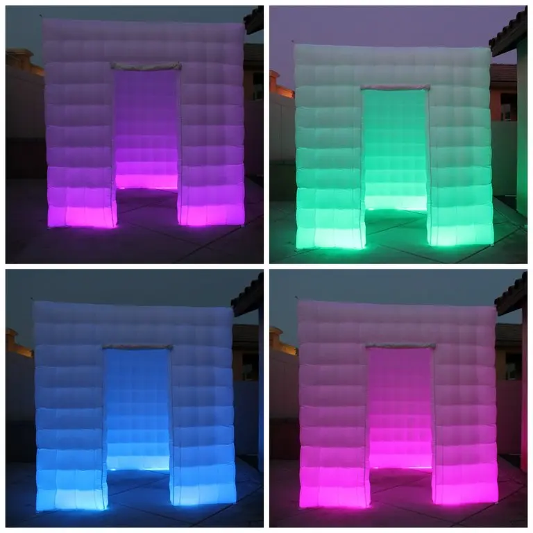 
Commercial Rental Use High Quality 2.5x2.5m Inflatable Led Light Photo Booth 