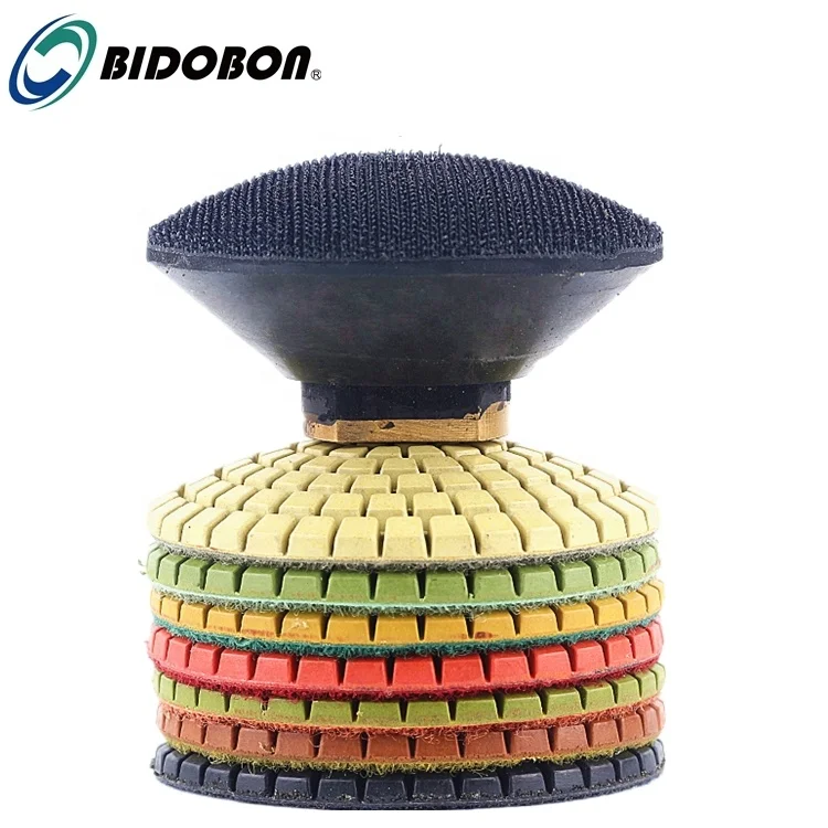 Мокрая Алмазная выпуклая полировальная накладка Bidobon 4 дюйма для вогнутых раковин (62207990686)