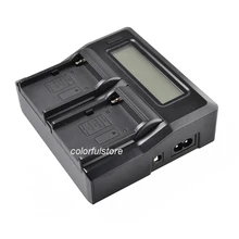 2 x Quick LCD Twin Double Dual Plate Channel Digital Battery Charger for Sony Digital SLR DSLR Camera Camcorder Cam DV Handycam