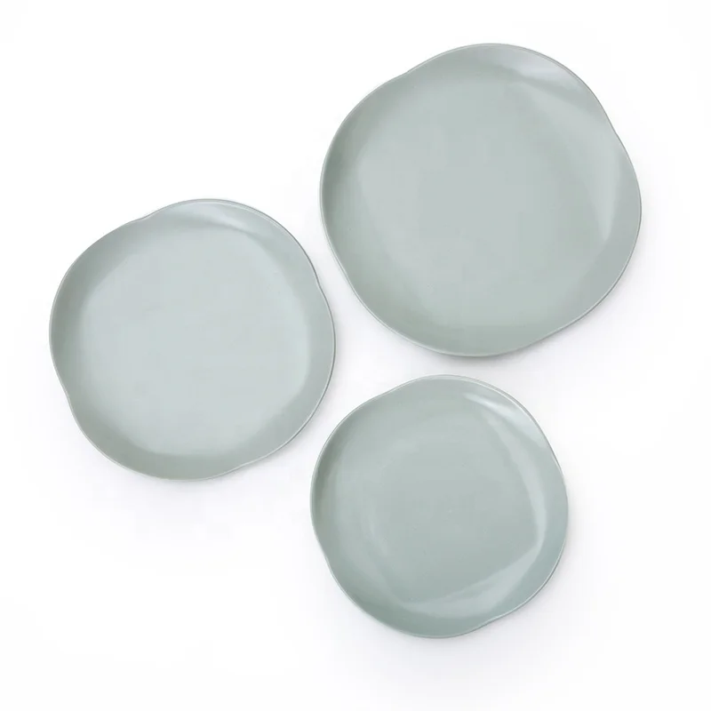 Green matte glazed porcelain tableware special dinnerware in market hotel restaurant ceramics dinnerware sets