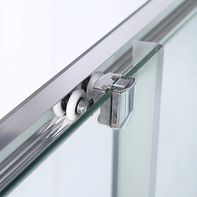 quarter sliding shower cabin  with chrome aluminum