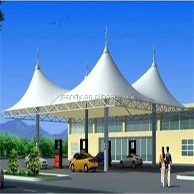 New design China professional manufacture tensioned fabric stadium tent membrane structures