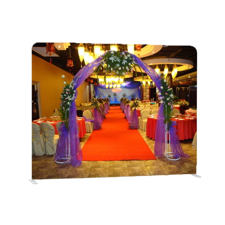 10 * 8ft wholesale  light weight aluminum tube custom pillow case wedding backdrop