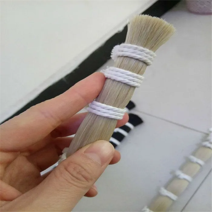 
Superior Grade Natural White Mongolian Horse Tail Hair In Hanks 