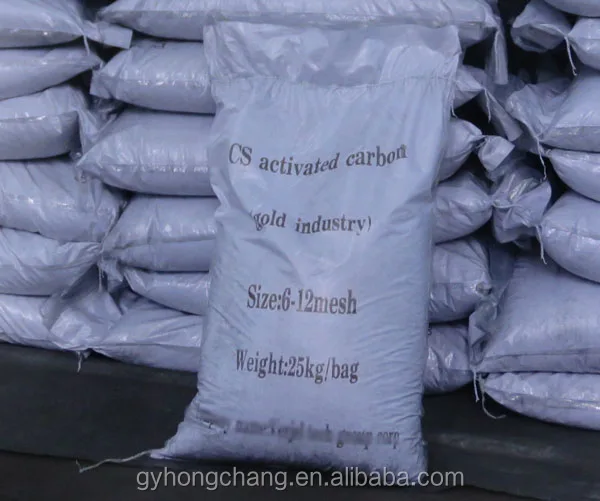 
6*12 mesh coconut shell based granular activated carbon for gold recovery 