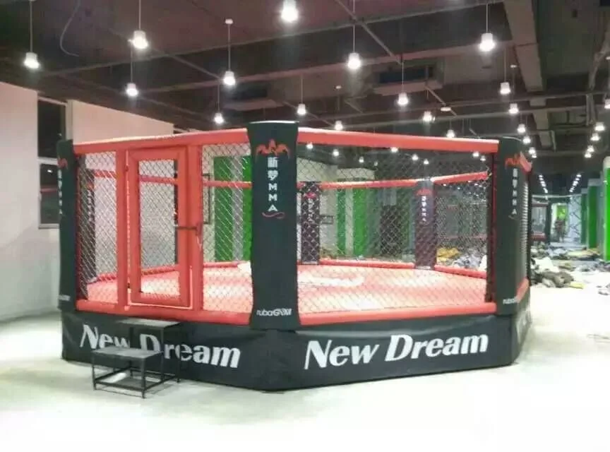 Adult boxing fitting floor octagon mma cage with factory price