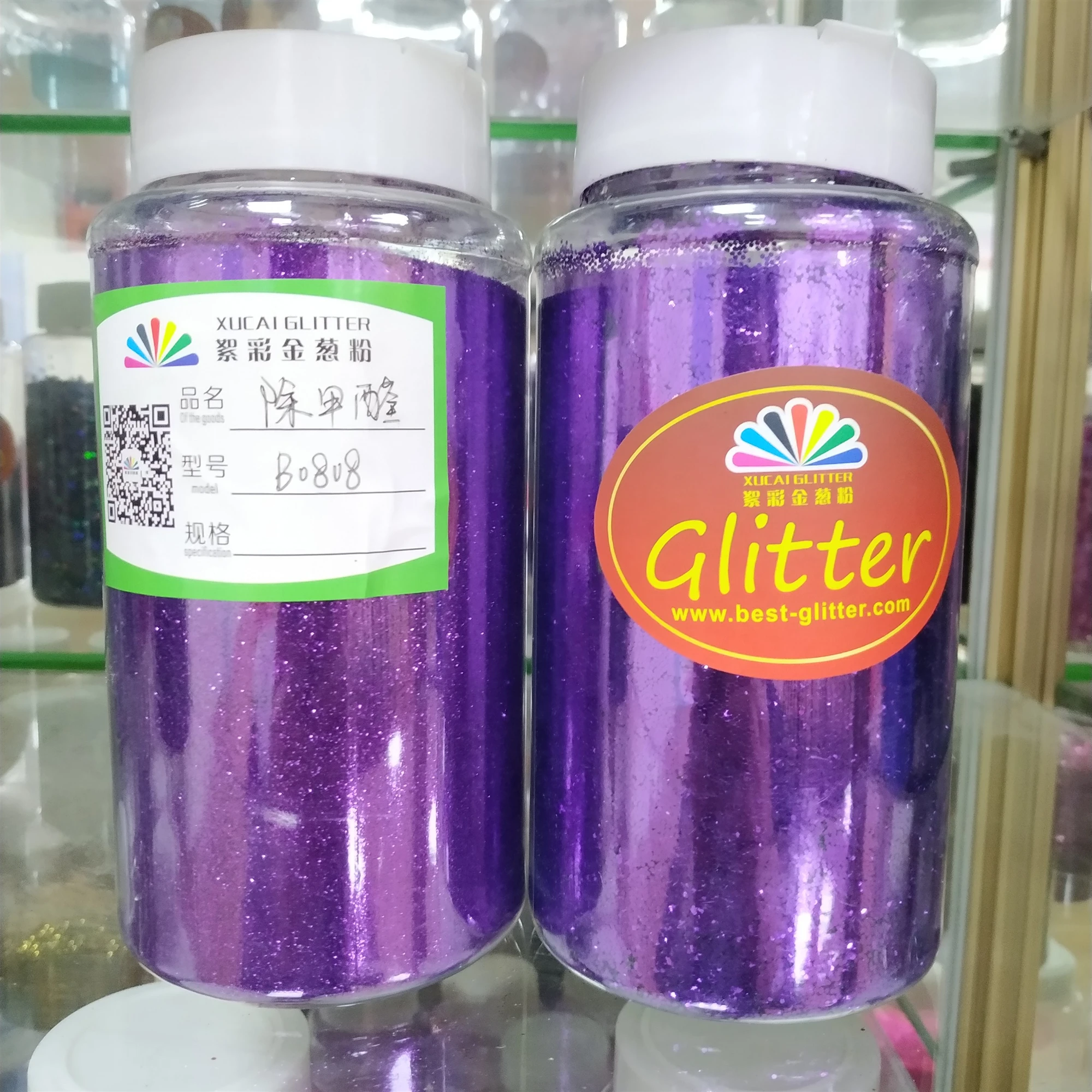 solvent resistant and high temperature resistant acrylic glitter powder bulk chunky acrylic powder