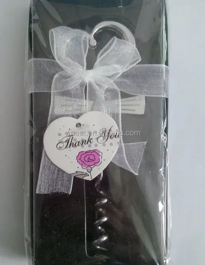 Party Favors Wine Bottle Opener Silver Metal Gift Wine Corkscrew