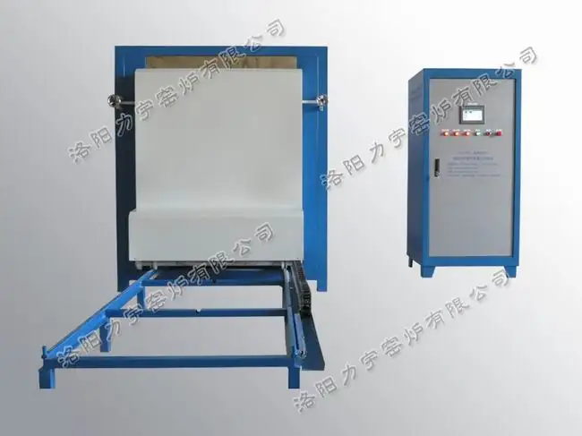 Liquid crystal touch screen high efficiency electric trolley 1800c muffle furnace