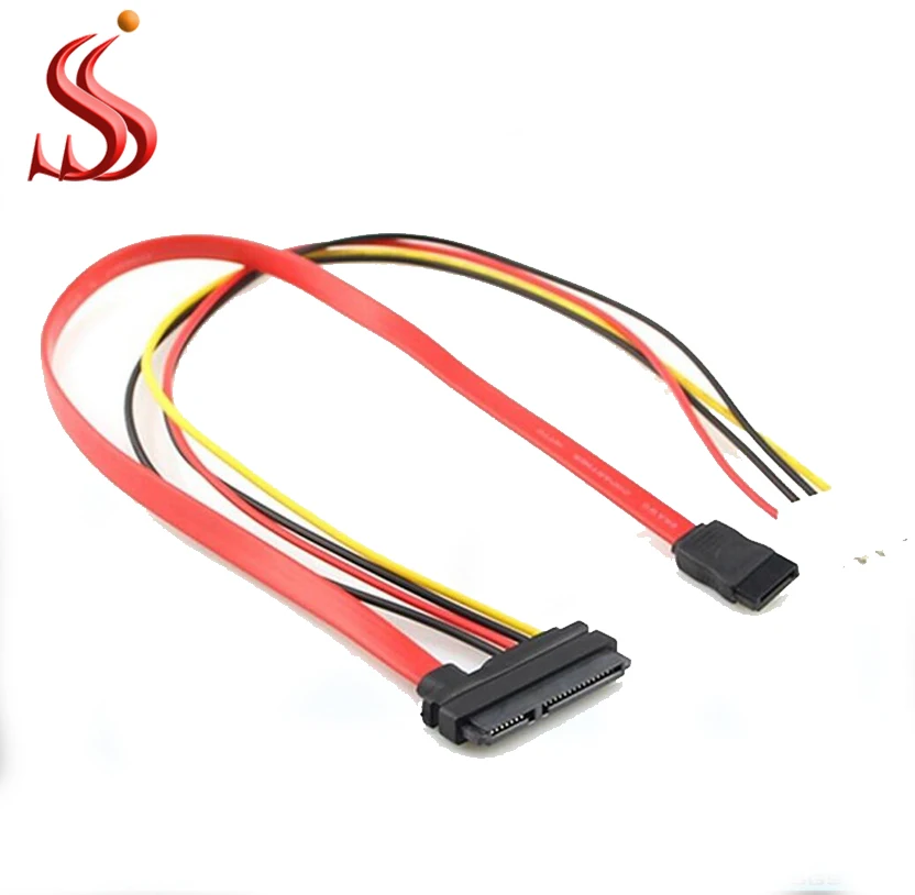 SATA22P To 7Pin +4Pin Power Cable/7+15pin Sata 22Pin to SATA 7pin and 4Pin Power cable