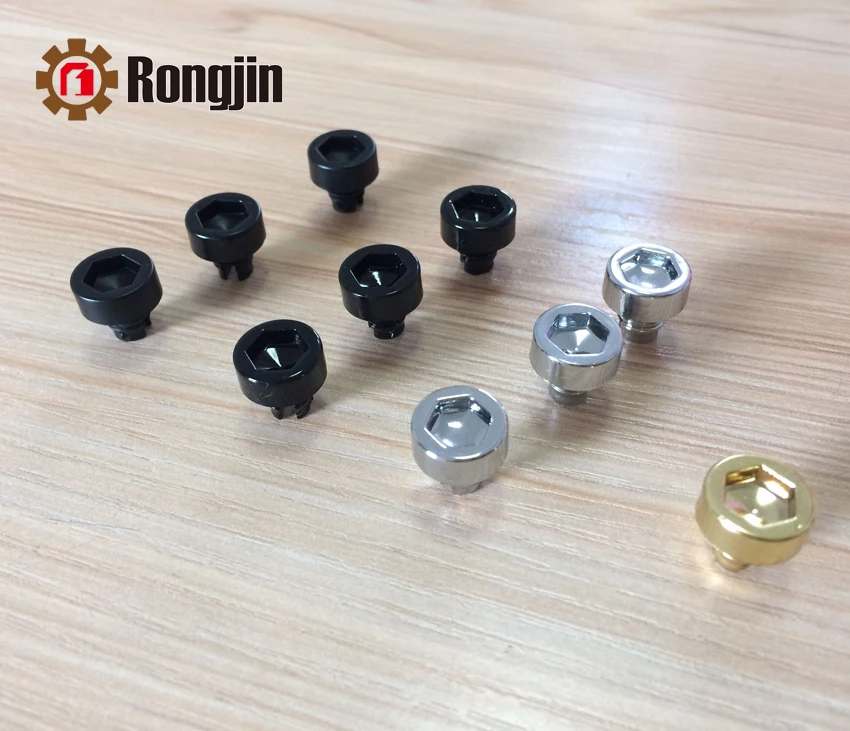 Hot Sale Gold Black Chrome Plastic Wheel Rivets ZSD09
